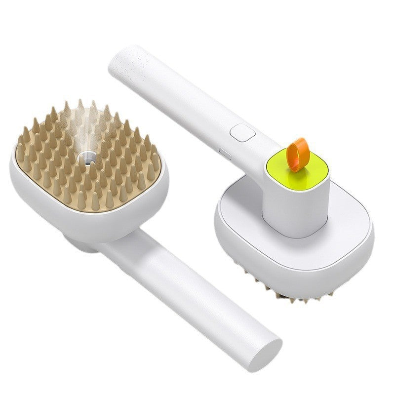 PawPure - Steam Brush - 3-in-1 Pet Grooming & Deshedding Brush