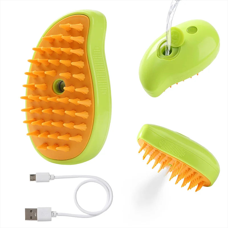 Escova a Vapor 3 em 1 PawPure - Tira Pelos e Hidrata com Vapor